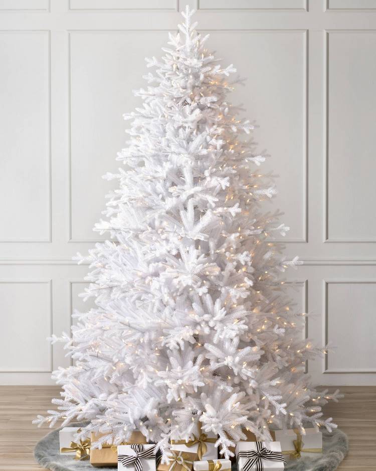 white Christmas tree decorating ideas