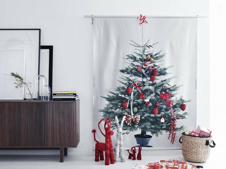 Christmas tree curtains ideas last minute decor tips