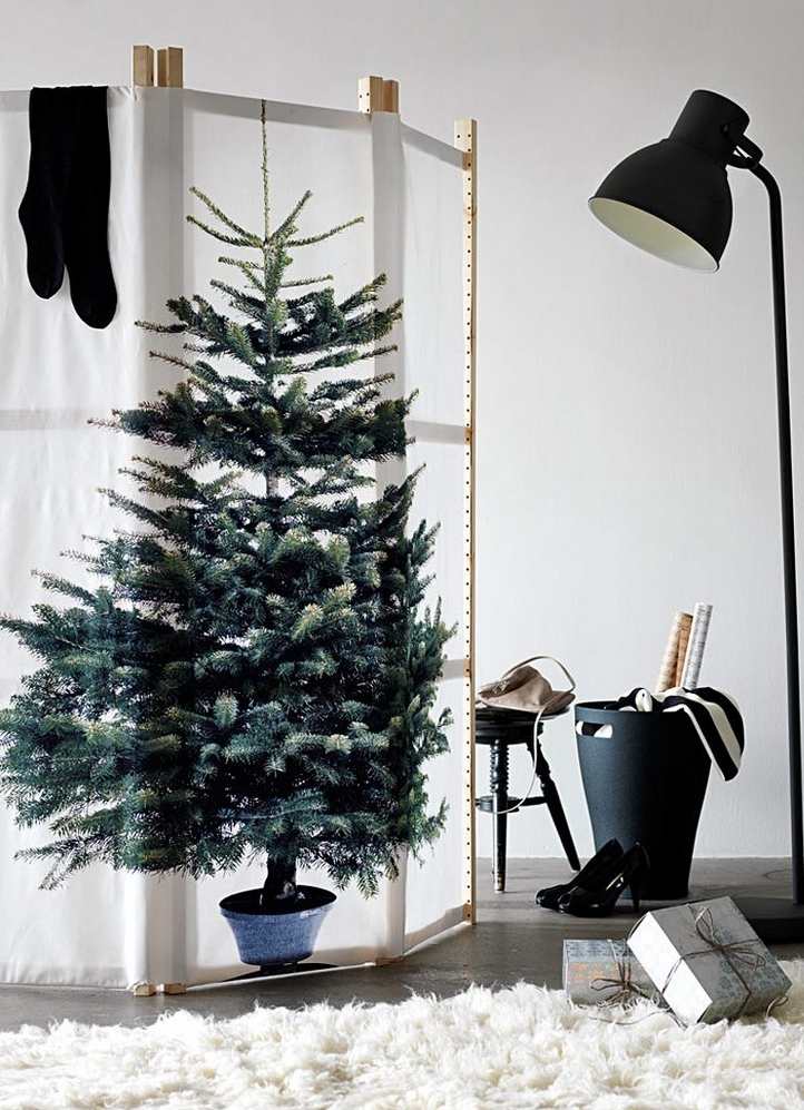 Inspiring Christmas tree ideas prints on fabric