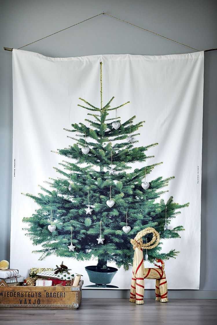 alternative wall hanging Christmas trees 