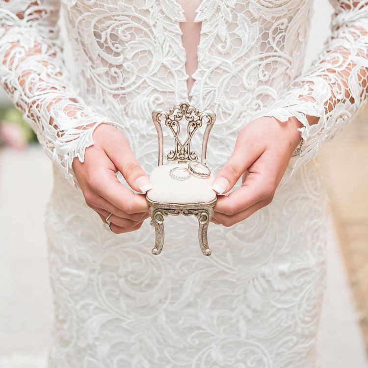 miniature chair jewelry holder alternative wedding ring holder ideas 