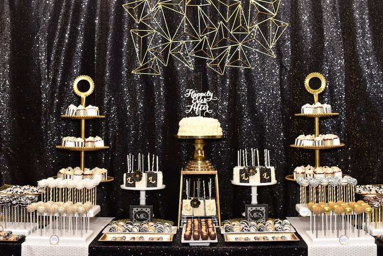 Dessert table wedding ideas for Art deco themed party