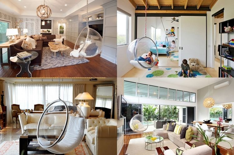 See through hanging bubble chair original home furniture ideas