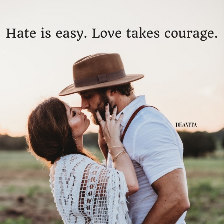 Short inspirational quotes about love and hate