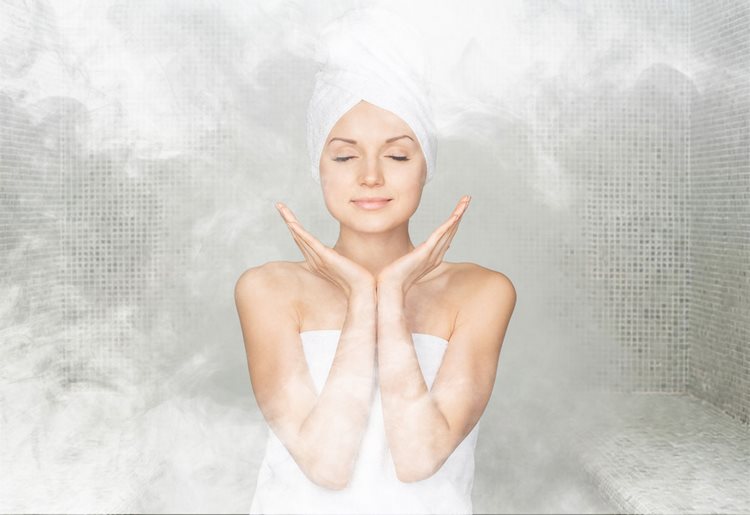 Steam bath is beneficial to your skin