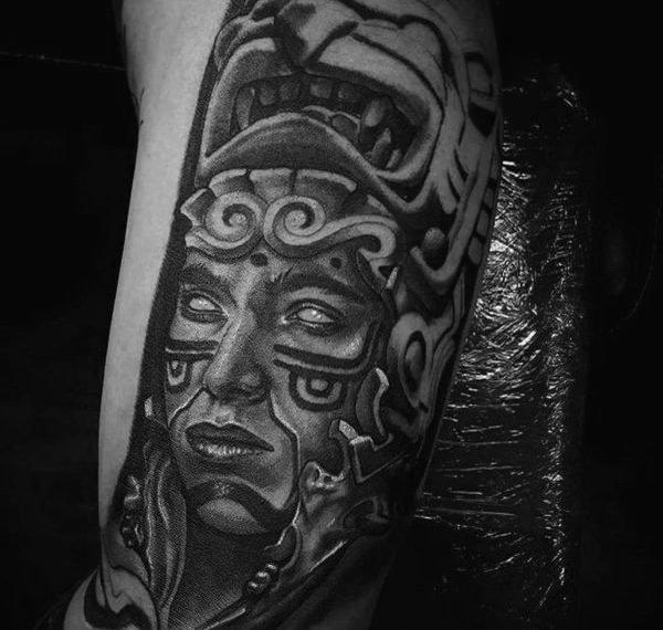 Tattoo design ideas for men tribal style Aztec