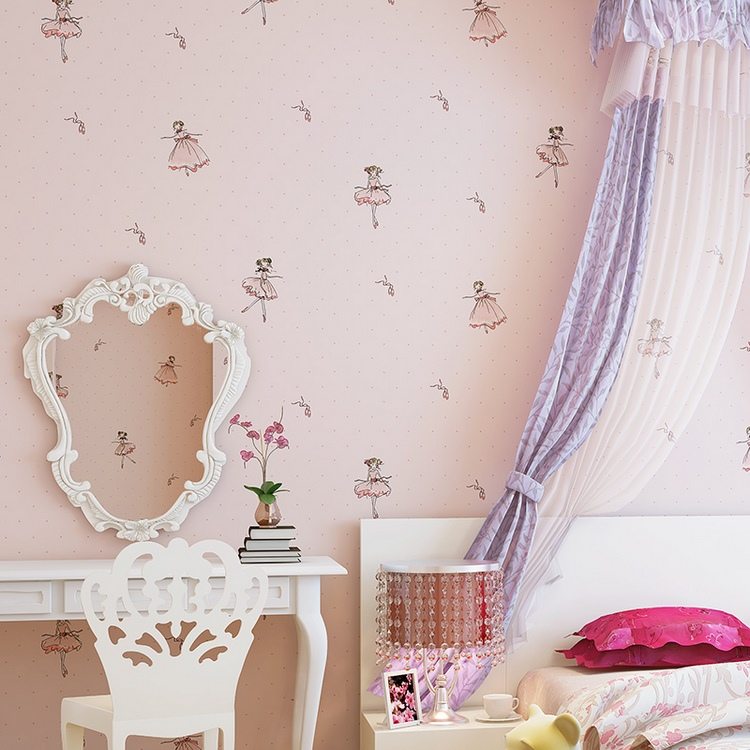 ballet princess wallpaper girl room decorating ideas