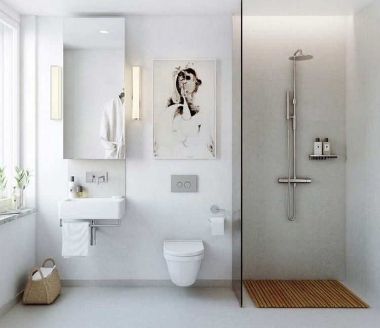 Walk in shower in a small bathroom - design ideas for ...