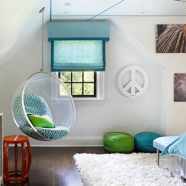 bedroom design and furniture hanging transparent bubble chair