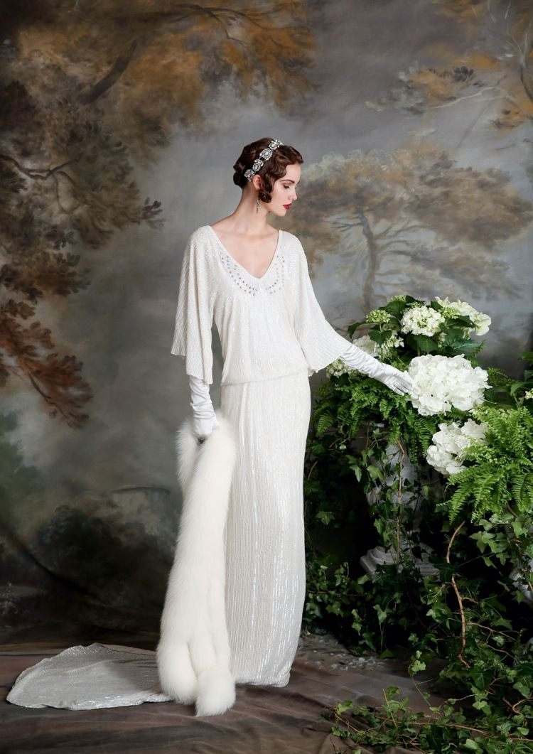 elegant art deco inspired wedding dresses