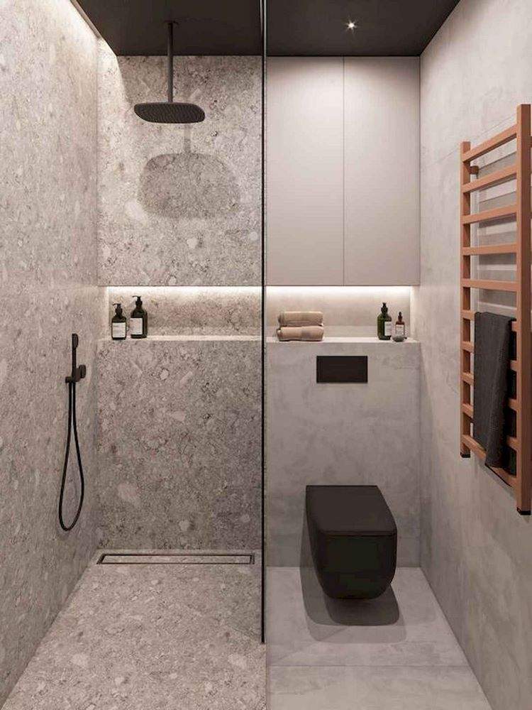 minimalist-bathroom-design-ideas-in-gray-with-black-accents