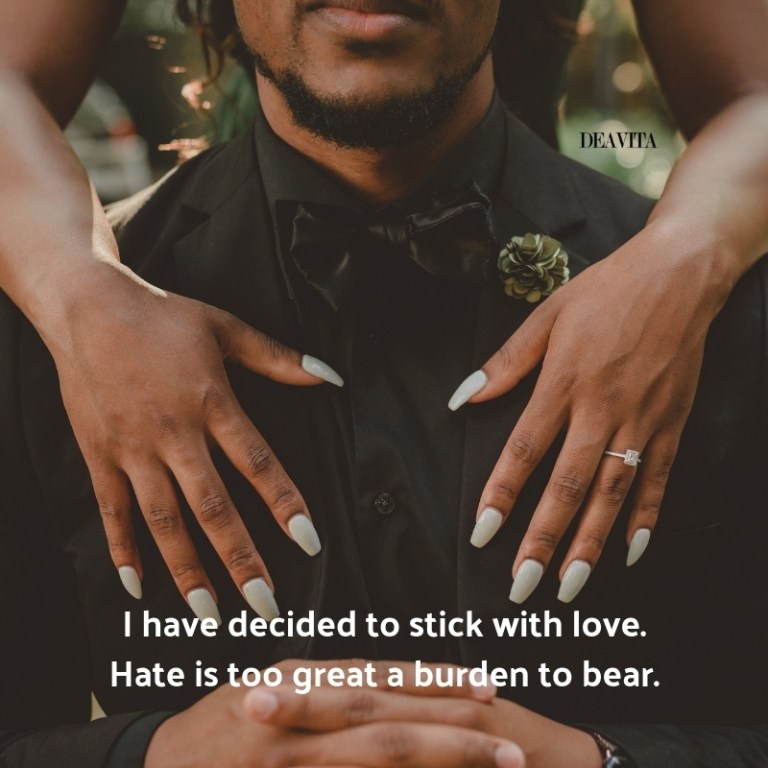 short quotes about love hate and positive attitude