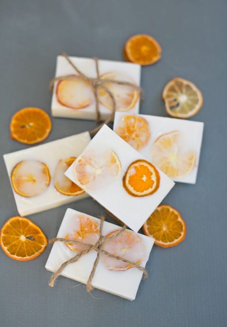 DIY Orange slice soap