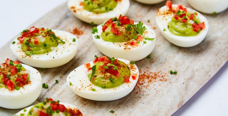 Guacamole Deviled Eggs tasty party food ideas
