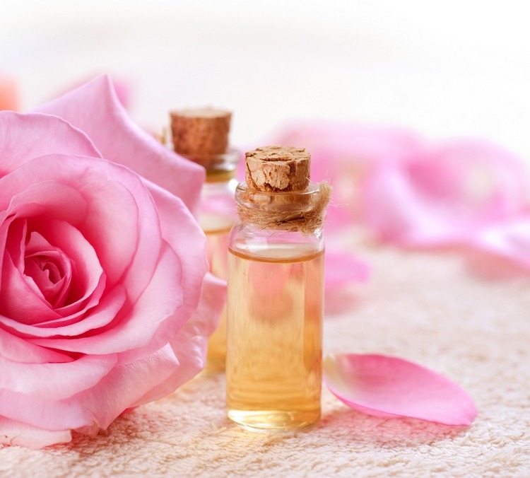 Rose water is beneficial for dry and curly hair