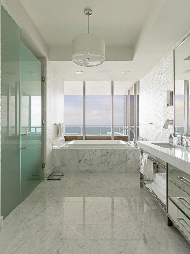 bathroom floors ideas marble tile