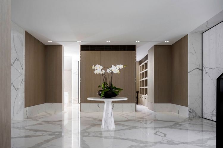 beautiful marble entry foyer design ideas