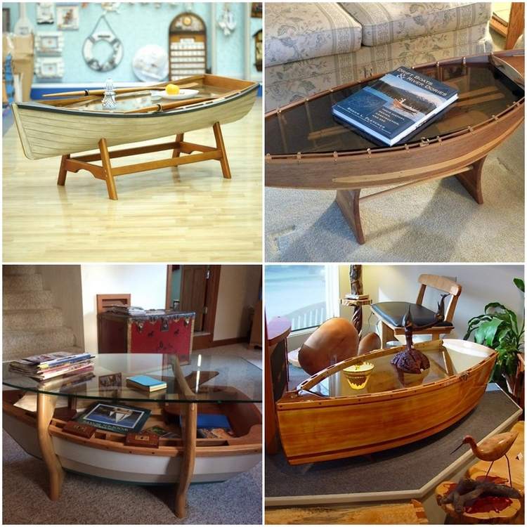 boat coffee table ideas original designs