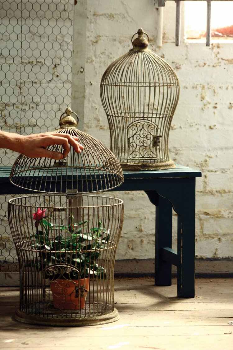 decorative bird cages upcycling ideas