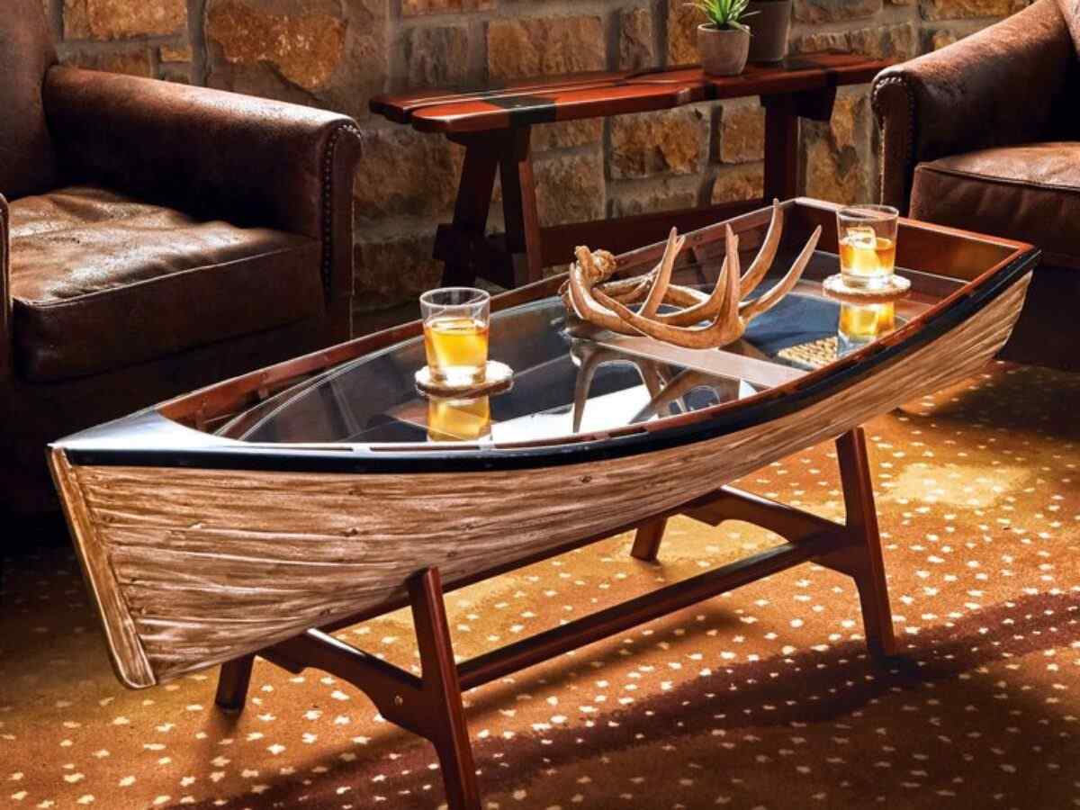 Boat Coffee Table Original And Eye Catching Furniture Piece For