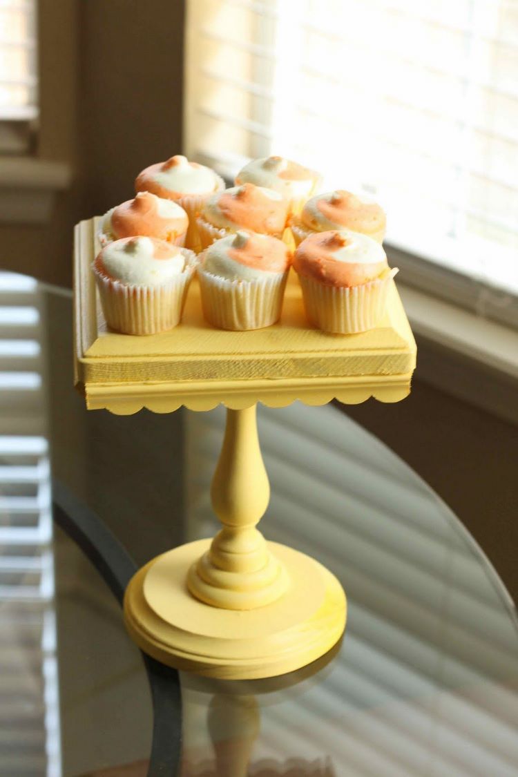 square dessert plate on pedestal DIY ideas and easy crafts