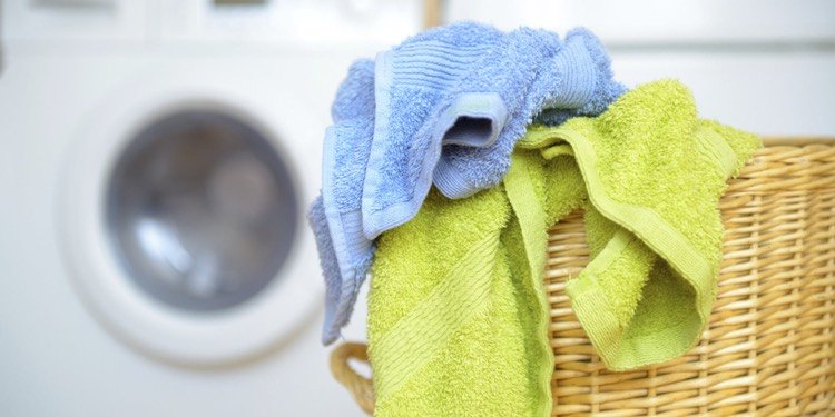 Clean and disinfect laundry baskets wash towels frequently