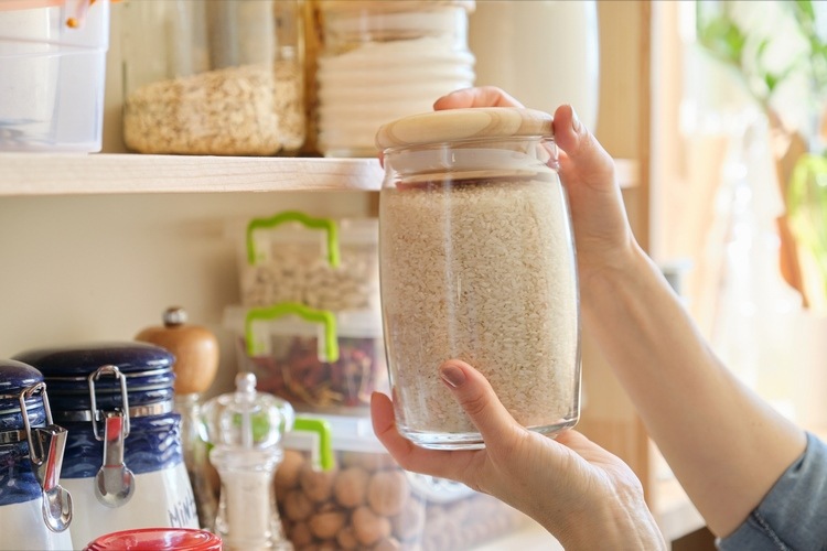 Dry and canned goods are easy to store