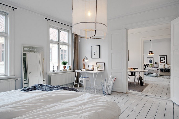 hardwood floor white flooring bedroom design ideas