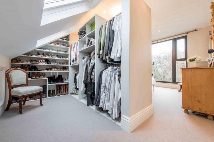 how to convert the attic into a walk in closet