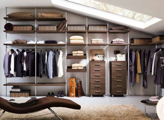 modern-attic-ideas-walk-in-closet-with-great-furniture-and-organization-system