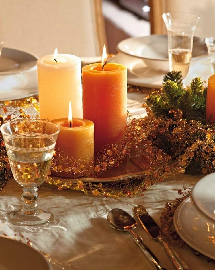 quick table decoration ideas last minute festive decor with candles