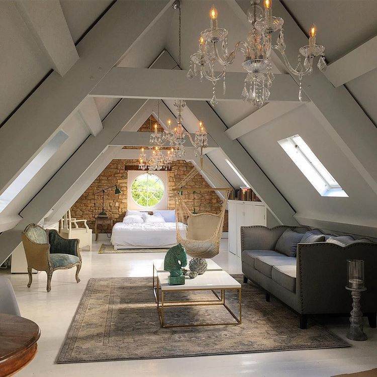 the best attic design ideas living room bedroom open plan