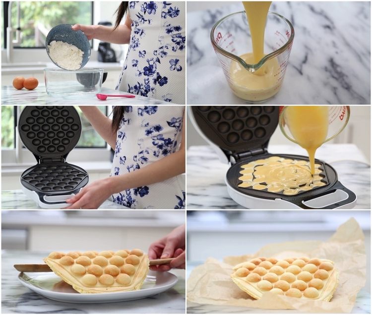 Basic Bubble Waffles Recipe and Instructions