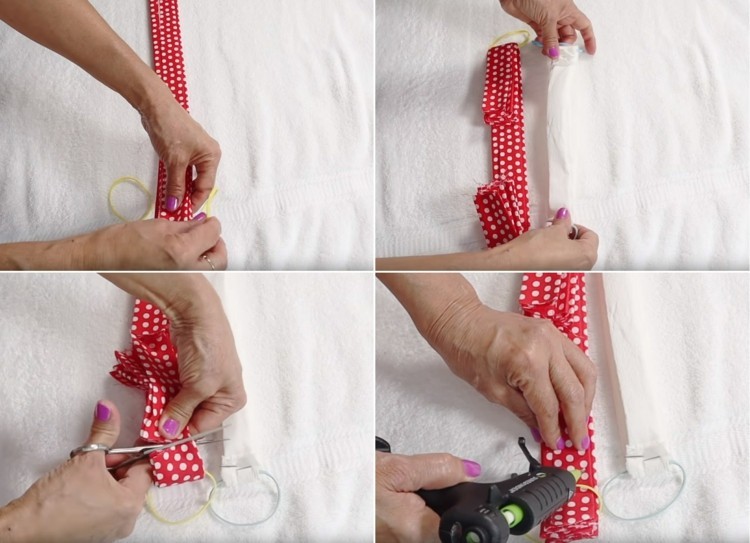 Protective masks for beginners with staplers or hot glue instead of sewing