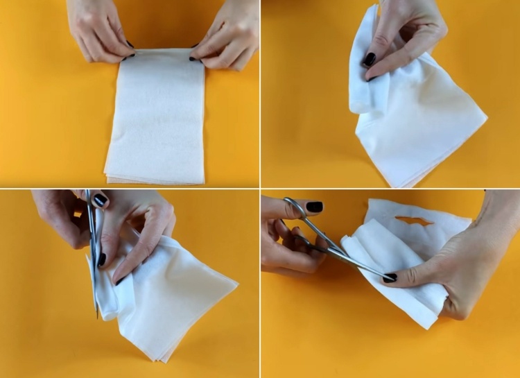 Quick craft idea for mouth mask from wet wipes
