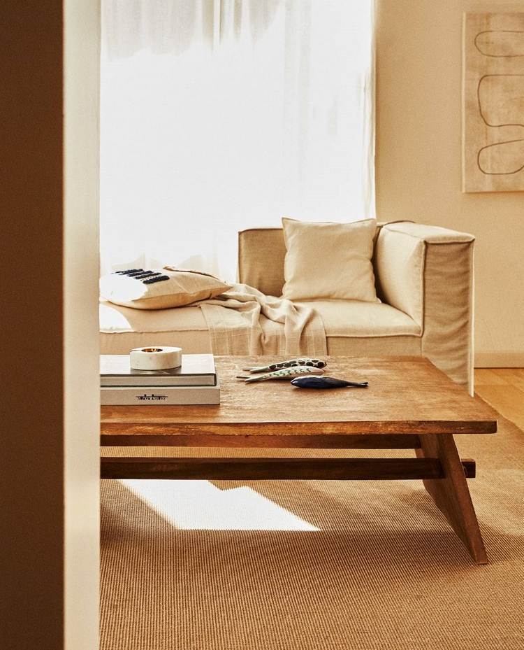 Zara Home furniture 2020 rustic coffee table