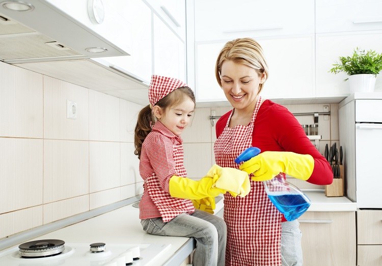 clean and disinfect the surfaces in your home