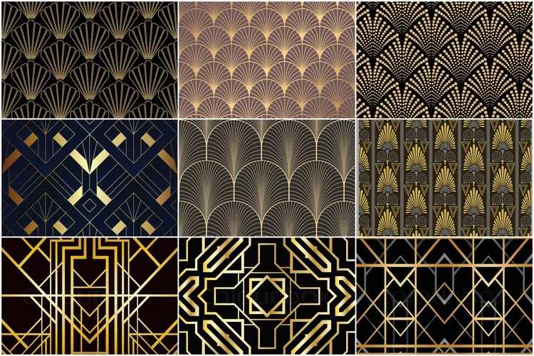 geometric patterns art deco style decor ideas