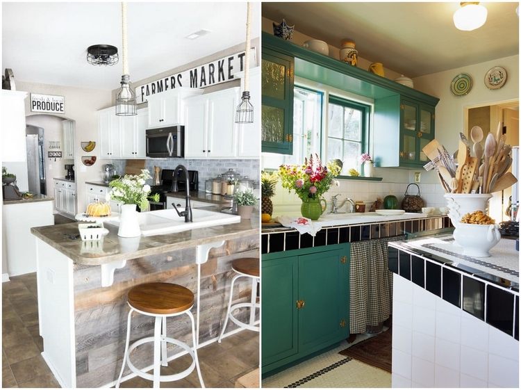 how to use the space above the cabinets in the kitchen