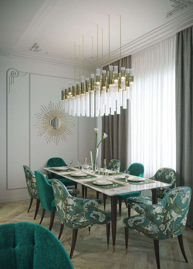 interior design art deco style dining room decor ideas