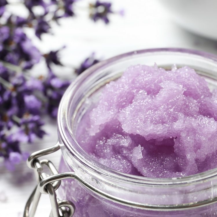 Homemade Lavender Sugar Scrub