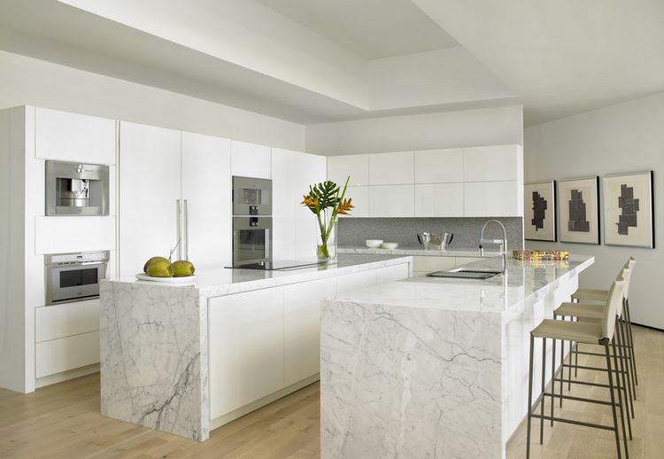 minimalist kitchen ideas white cabinets and double islands