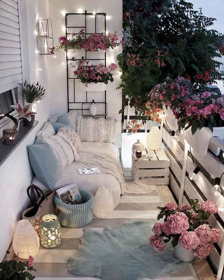 DIY Balcony lounge furniture home accessories outdoor area trends