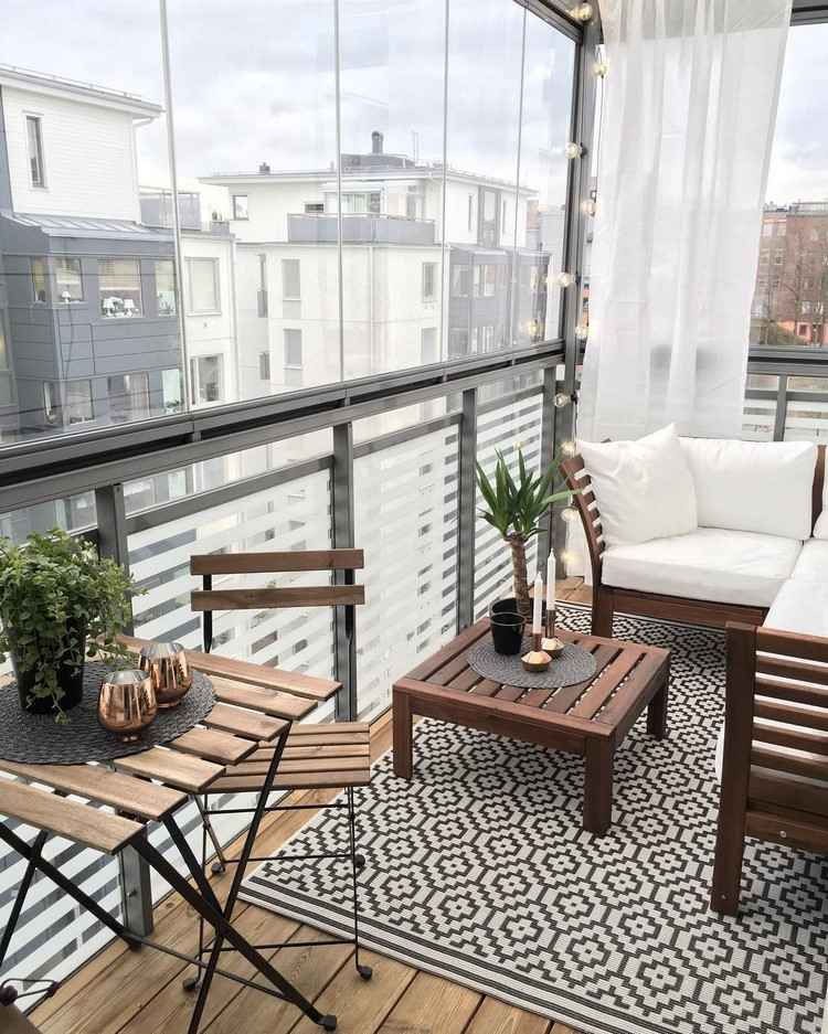 fantastic small balcony lounge furniture ideas