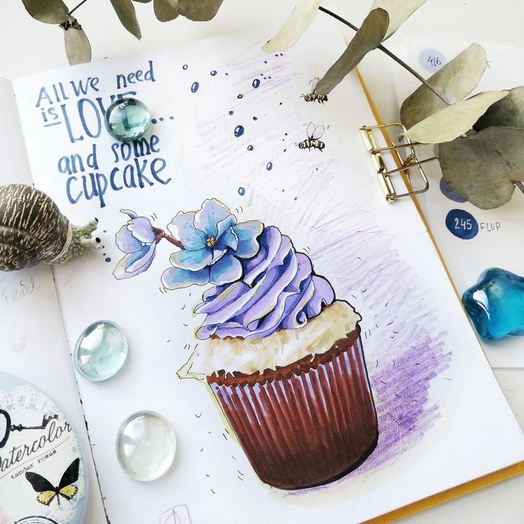 homemade greeting cards ideas how to draw cupcakes