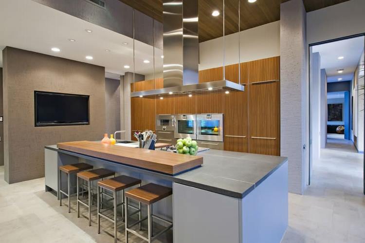 modern kitchen above island lighting ideas