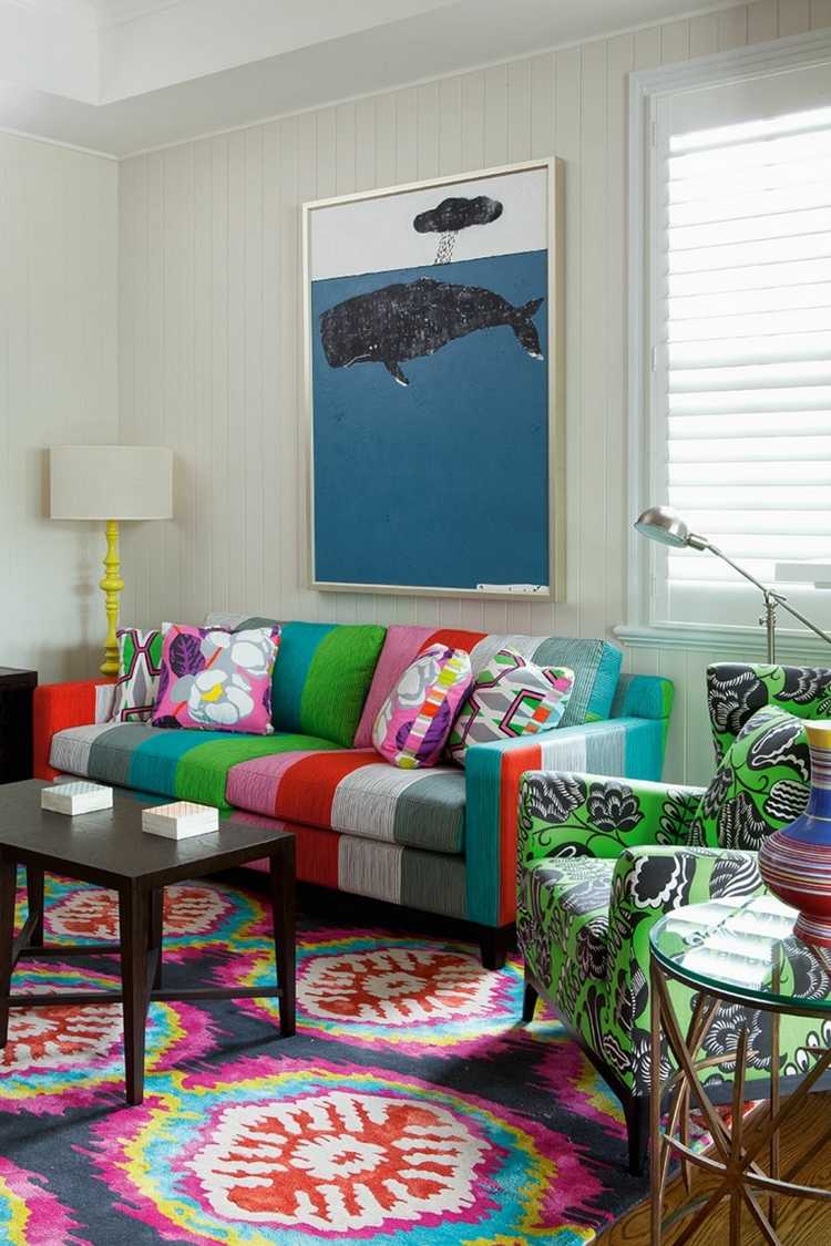 multiple colors in living room how to choose the palette