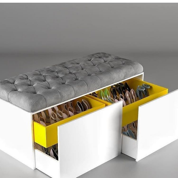 original space saving storage ideas tufted bench with drawers