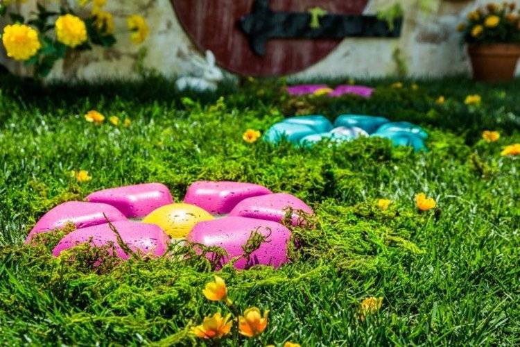 painted rocks garden decoration ideas stepping stones