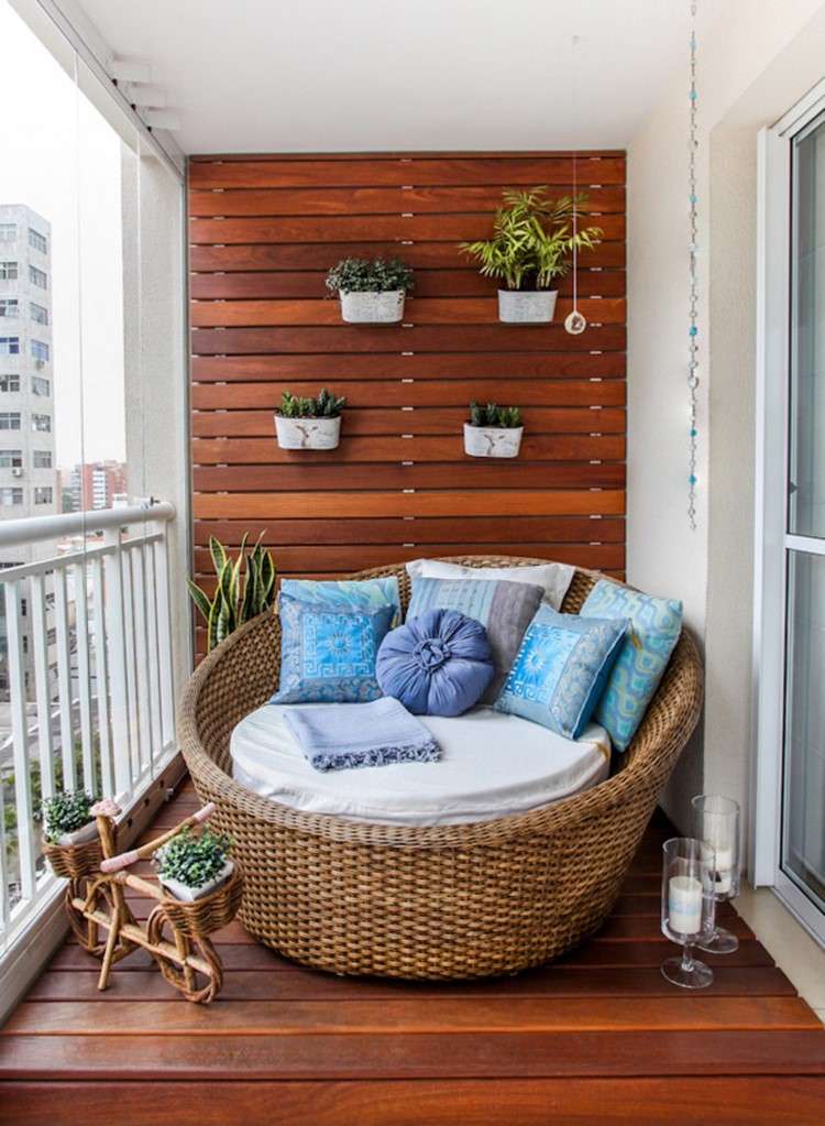 small balcony design and furniture ideas cozy comfortable relaxing loungers